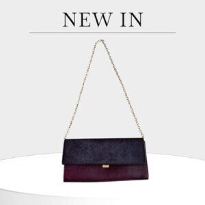 Lily & Ivy   Leather Purse  Clutch    Deep Purple  Excellent condition
